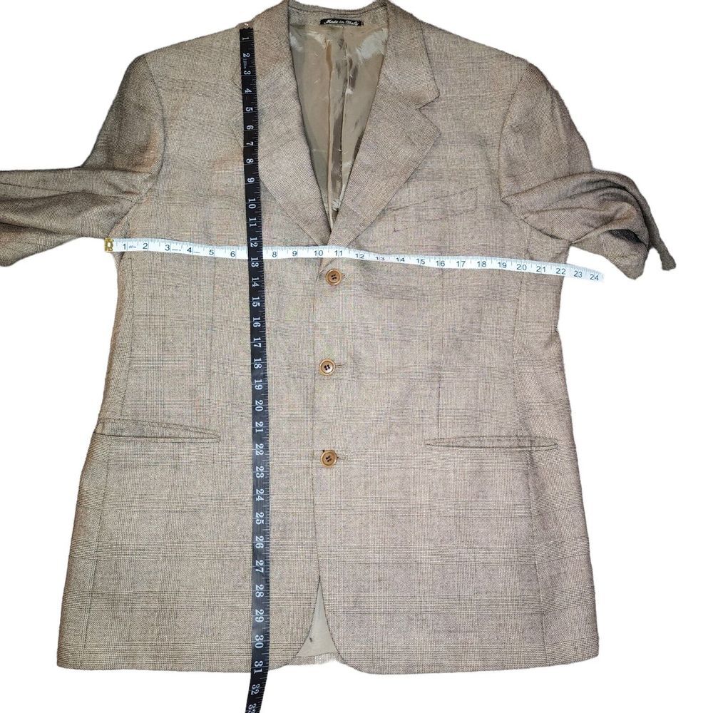 Valentino Men's 42R Brandy Glen Plaid Silk Wool 3 Button Blazer Sport Coat Italy - Picture 10 of 10